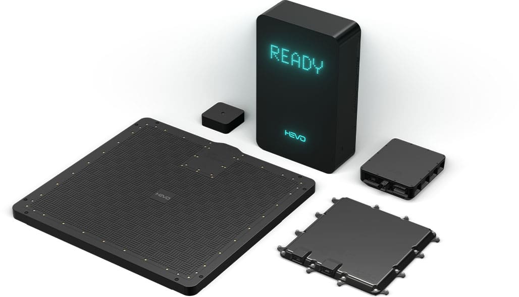 Hevo’s wireless charging components