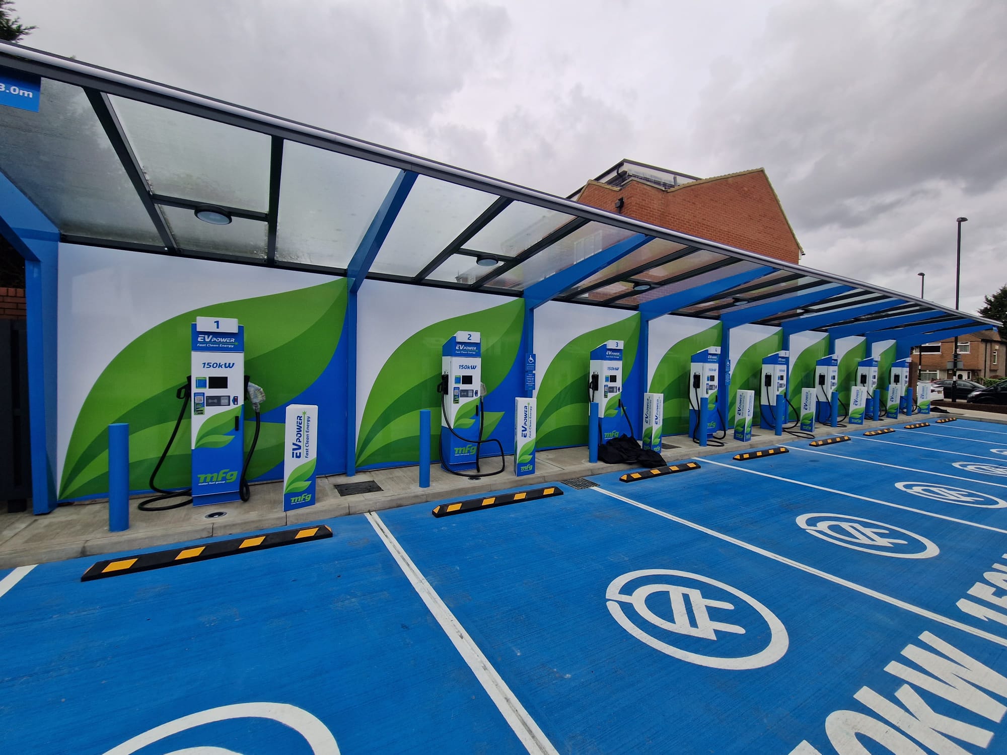 MFG’s Catford site in Southeast London has eight 150kW chargers