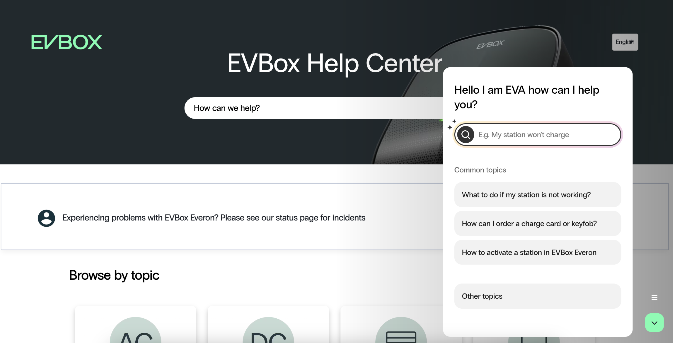 Eva will empower customers and ensure quicker resolutions for a better support experience.  Image: EVbox