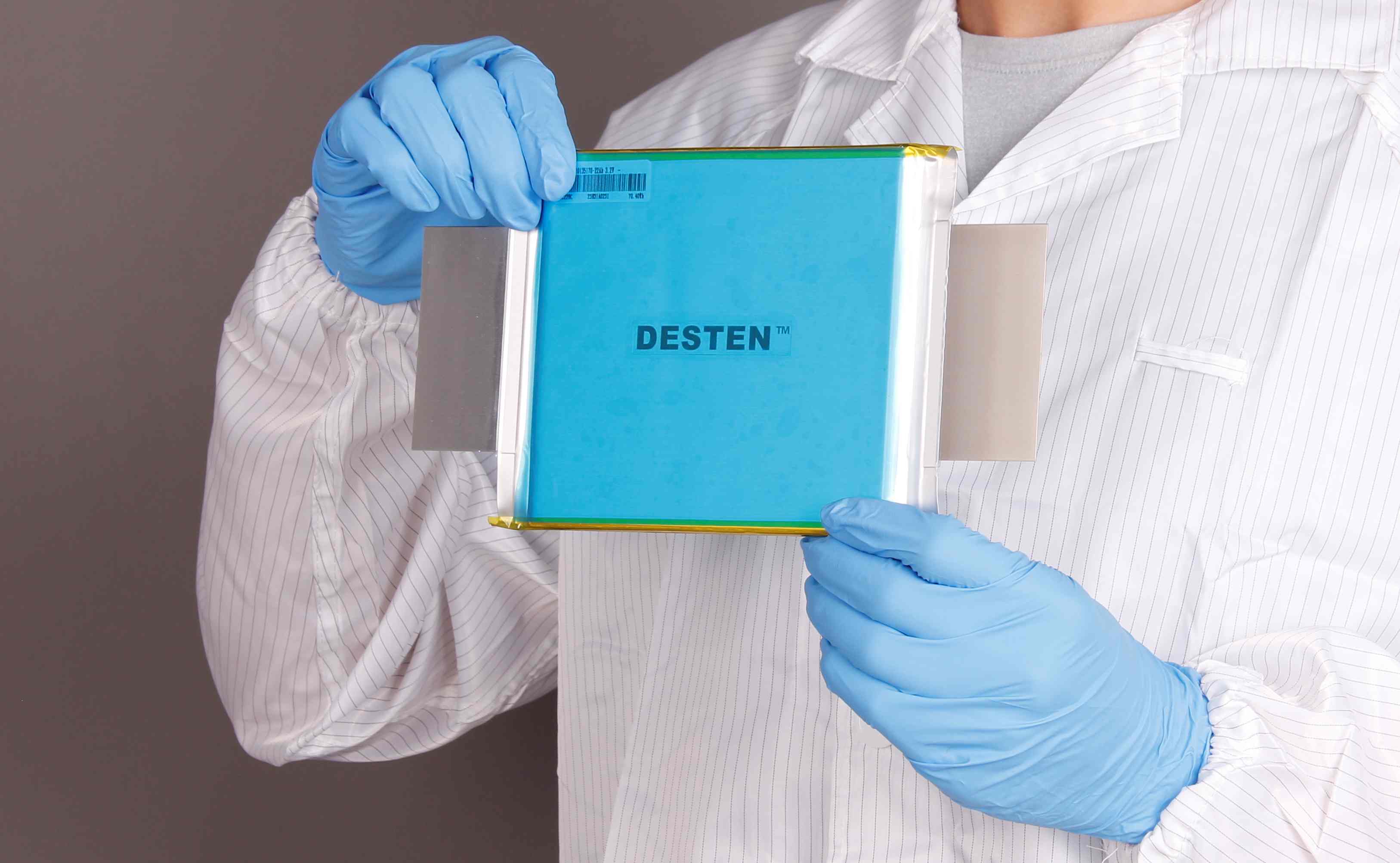 Desten’s 22Ah 6C/6C lithium iron phosphate, pouch format cell. Photo: Business Wire