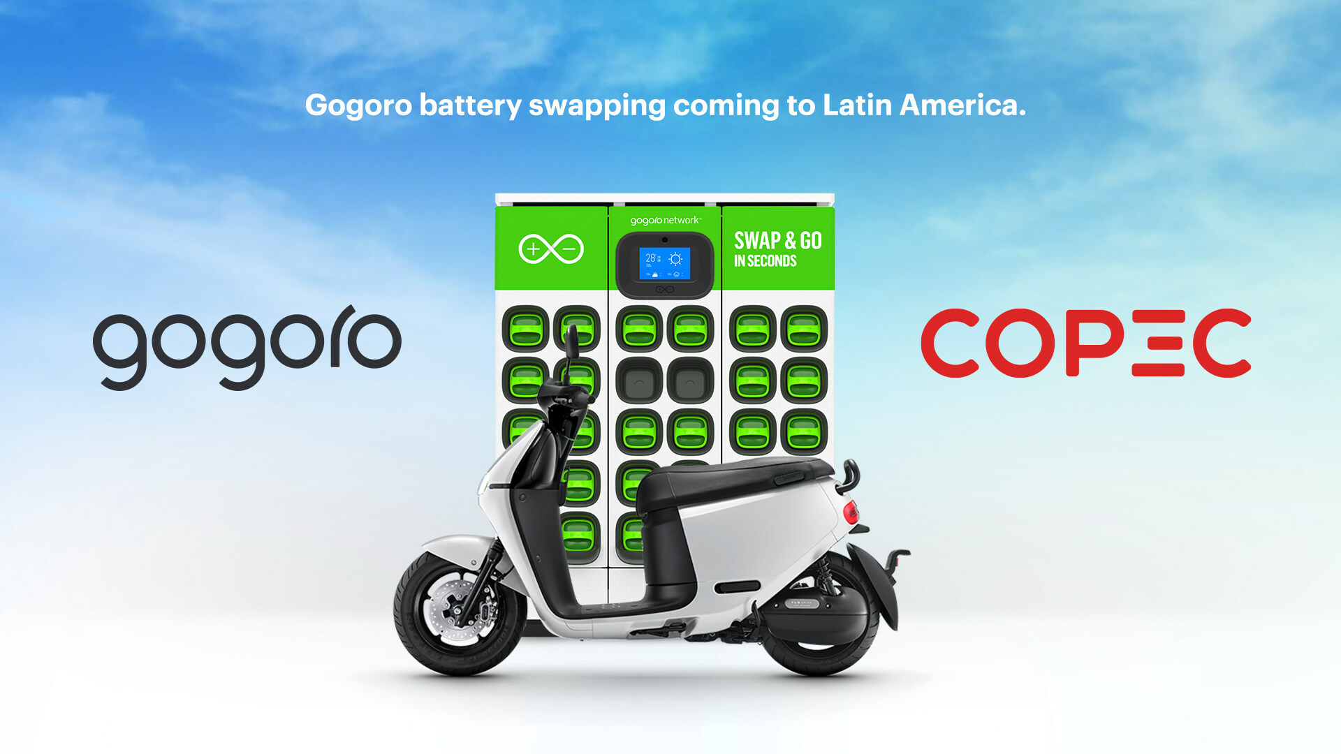 At the heart of Gogoro's ecosystem is an open and interoperable battery swapping platform. Image: Gogoro