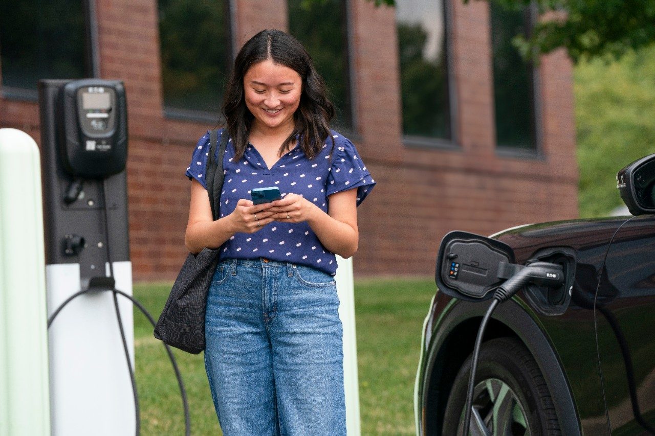 Eaton worked closely with ChargeLab, a North American leader in open EV charger management software, to meet the CTEP requirements. Photo: Eaton