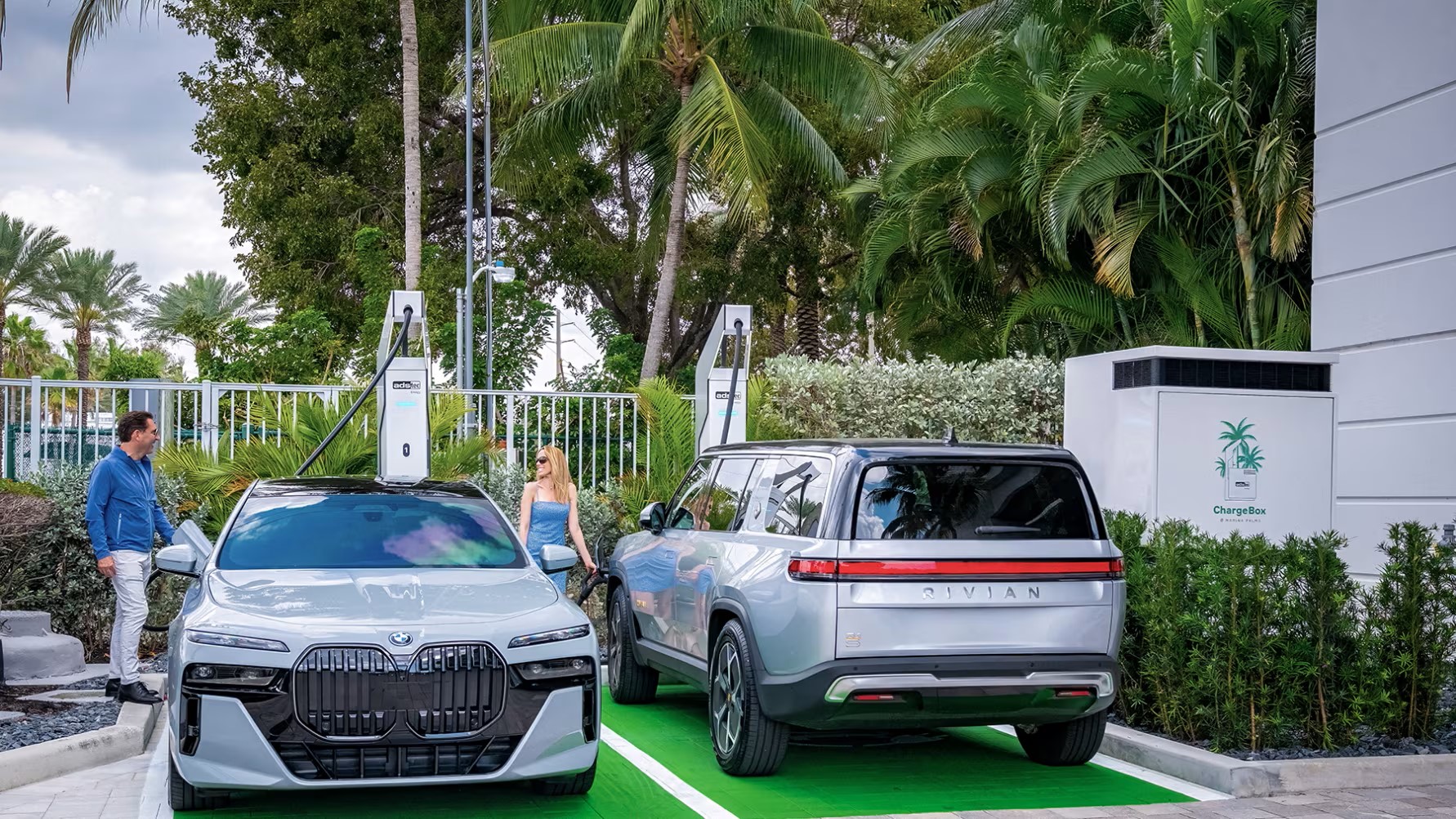 Battery-buffered, ultra-fast Ads-Tec ChargeBox overcomes challenges faced by large multi-family residences to deliver EV charging to growing populations of EV drivers. Photo: Ads-Tec Energy