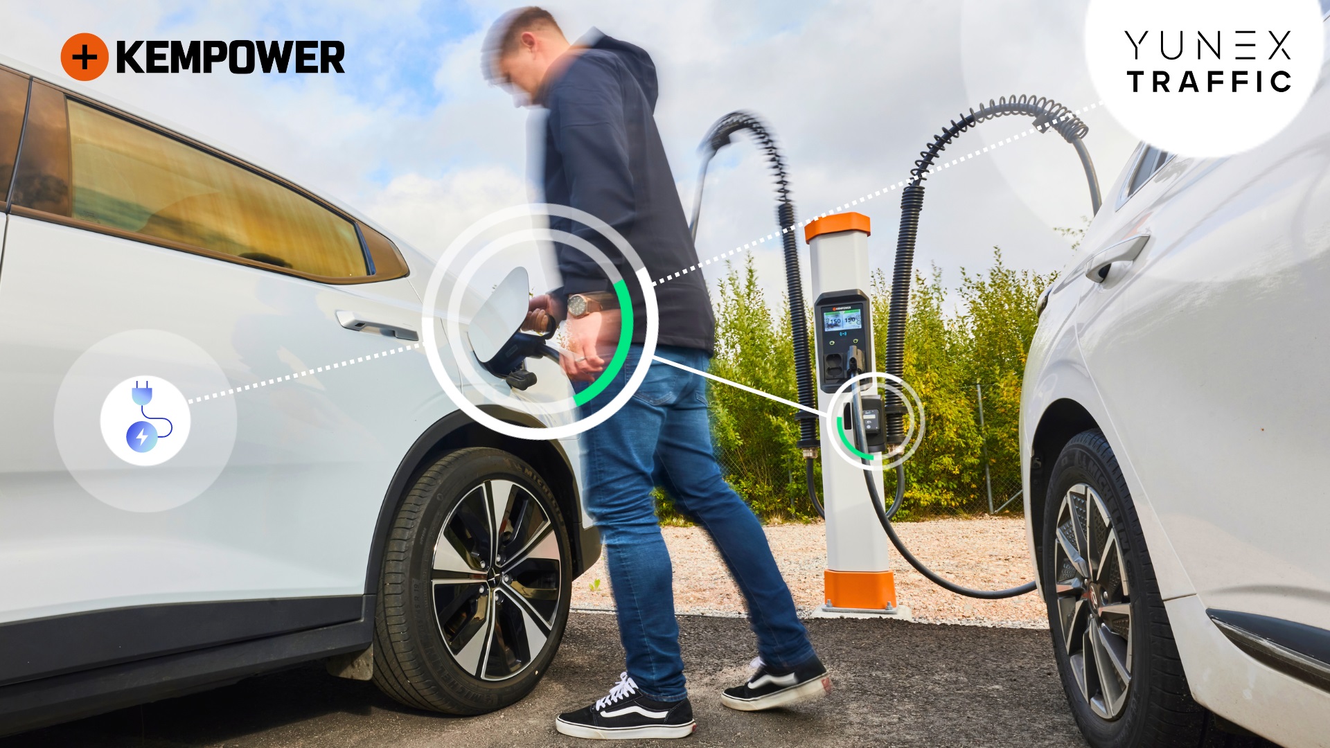 Kempower’s charging solutions and services are the newest addition to Yunex Traffic’s growing list of service partnerships with EV charger manufacturers and charge point operators. Image: Kempower