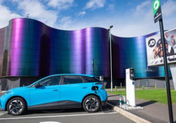 The Zest charge point at Merry Hill shopping centre, near Birmingham. Photo: Zest