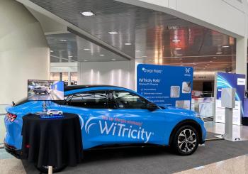 WiTricity’s wireless EV charging technology was on show at AutoMobility LA on 16 November. Photo: WiTricity