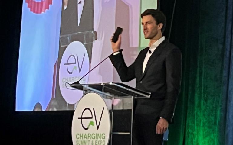 Andrew Cornelia told the audience at the EV Charging Summit & Expo that Mercedes-Benz has invested US$1bn in building its North American charging network